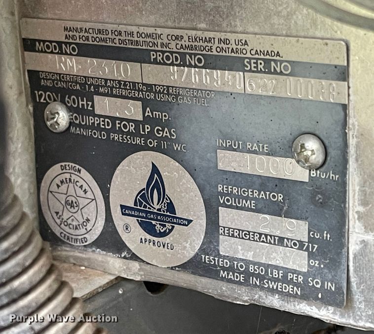 image for item LF9268 Elkhorn LE  slide-in camper