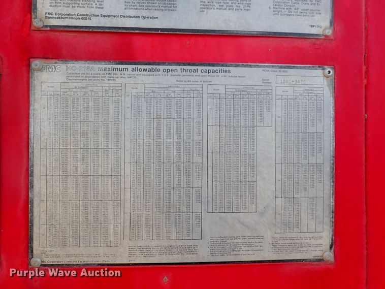 image for item DF5006 1981 FMC HC-218A  crane
