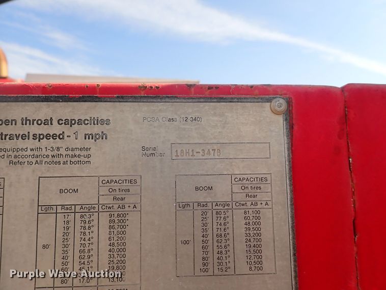 image for item DF5006 1981 FMC HC-218A  crane