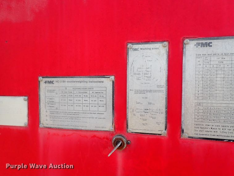 image for item DF5006 1981 FMC HC-218A  crane