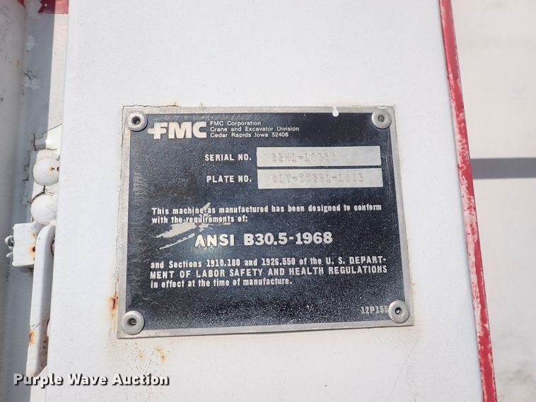 image for item DF5008 1980 FMC Link Belt HC-238B  crane