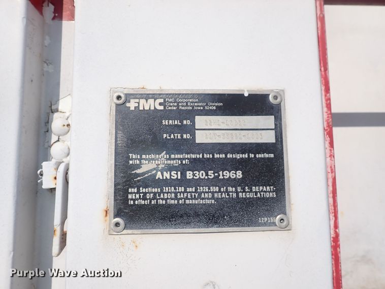 image for item DF5008 1980 FMC Link Belt HC-238B  crane