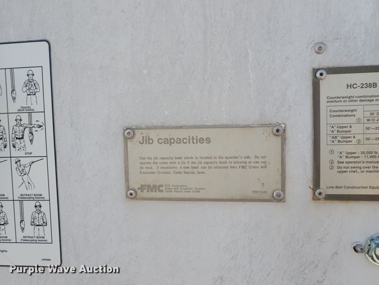 image for item DF5008 1980 FMC Link Belt HC-238B  crane