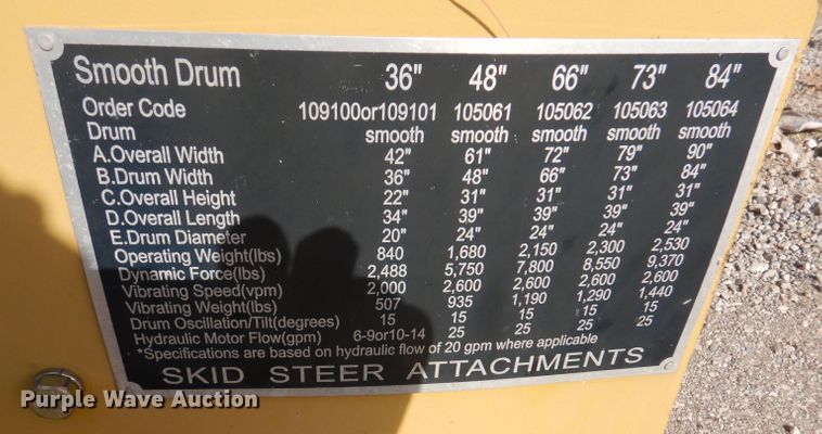 image for item DJ3861 Skid steer roller