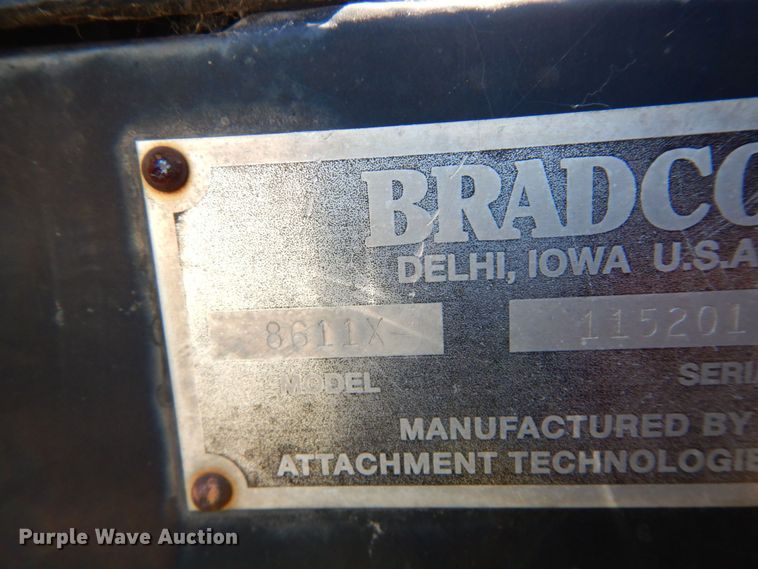 image for item DK0368 Bradco 8611X  backhoe attachment