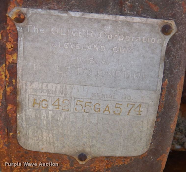 image for item DK0371 1942 Oliver HG42  crawler tractor