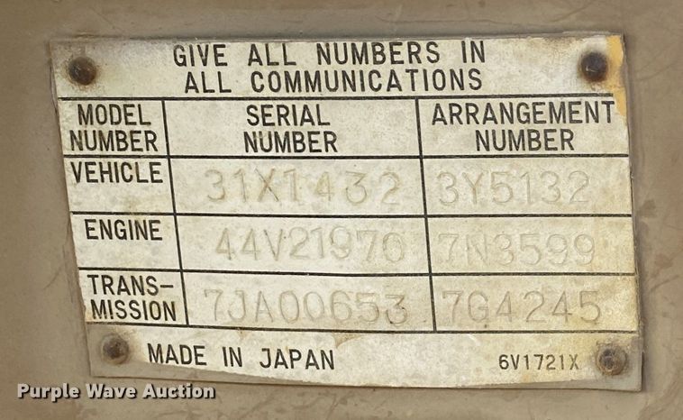 image for item DK6270 1980 Caterpillar D6D  dozer