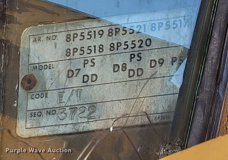 image for item DK6283 1974 Caterpillar D8K  dozer