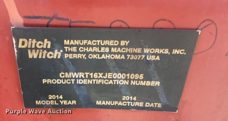 image for item DK6288 2014 Ditch Witch RT16  trencher