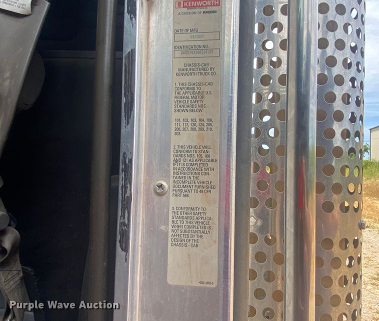 image for item DK6320 2008 Kenworth T800  drilling rig truck