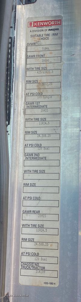 image for item DK6320 2008 Kenworth T800  drilling rig truck