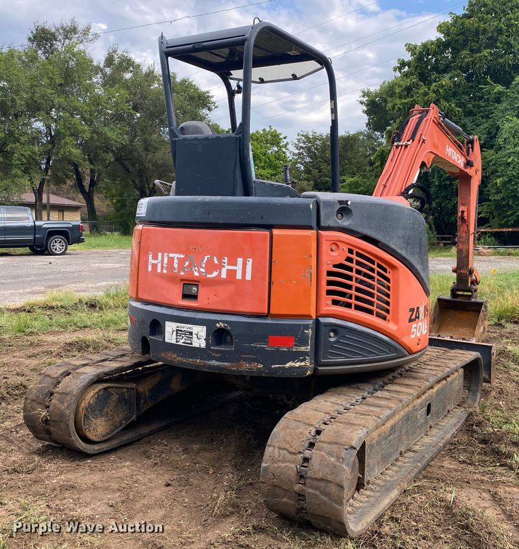 image for item DK6362 2011 Hitachi ZX50U-3  mini excavator