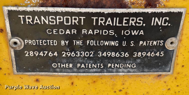 image for item DN5025 1979 Transport Trailers  equipment trailer