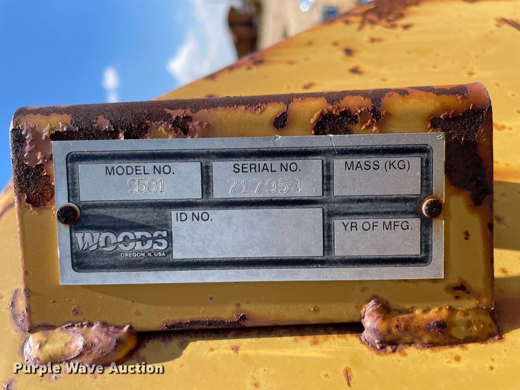 image for item DN5044 Woods 9580  batwing rotary mower