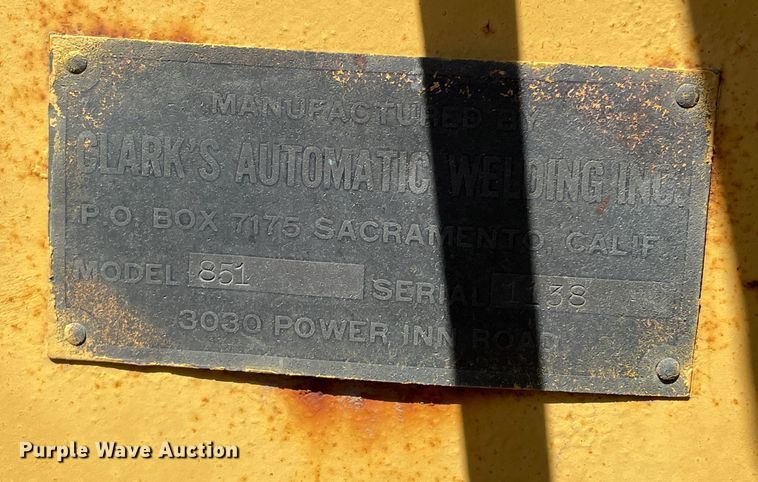 image for item DN5047 Clarco 851  windrower