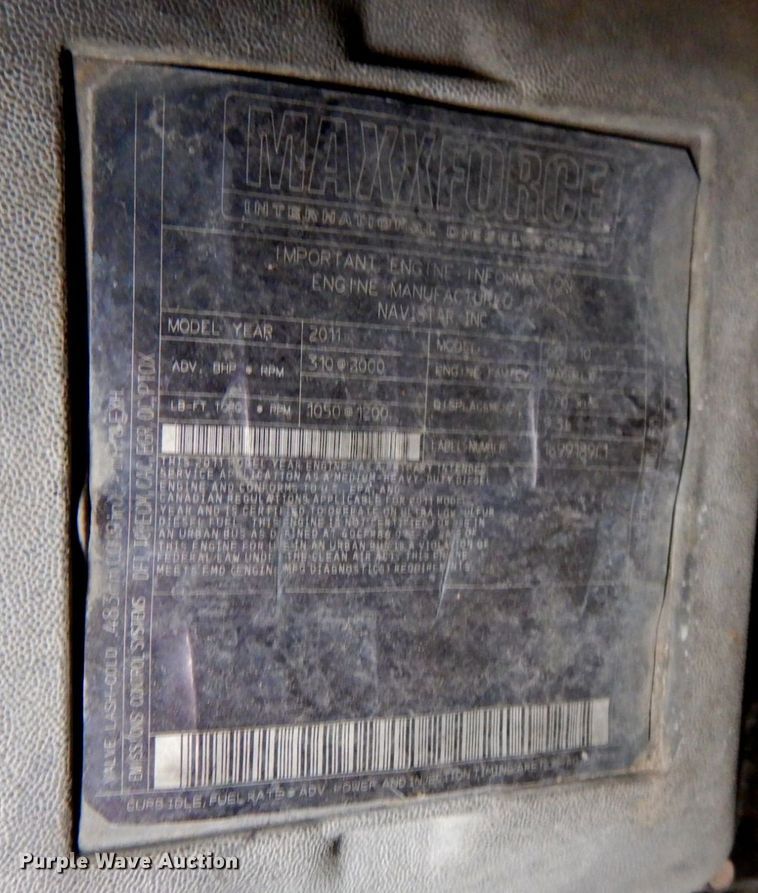 image for item DP4719 2011 International WorkStar 7400 SBA  sewer jetter truck