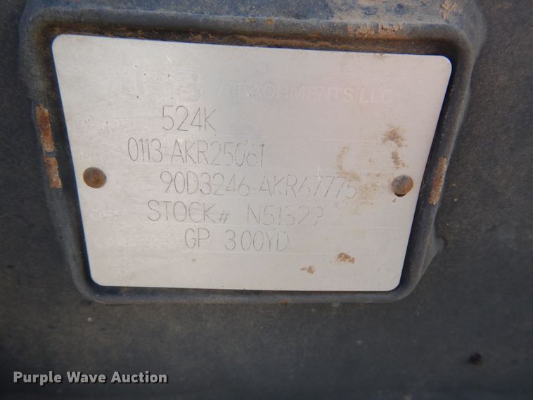 image for item DR1289 2012 John Deere 524K  high lift wheel loader