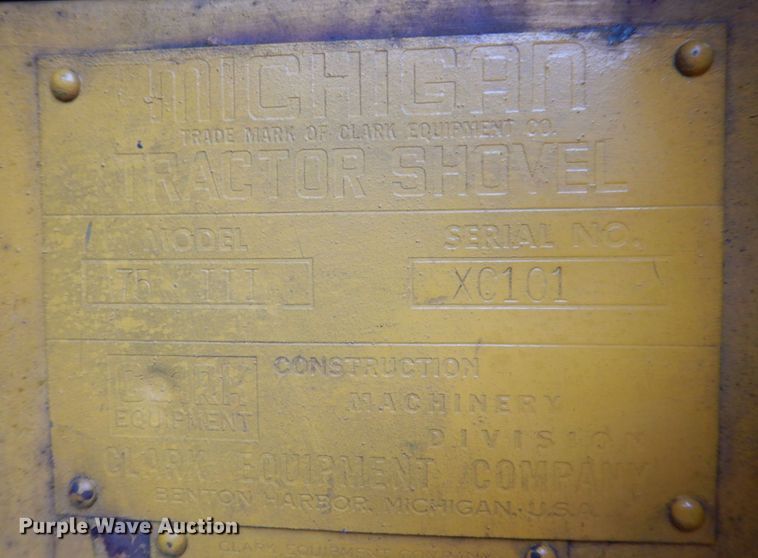 image for item DS8144 Clark 75B  wheel loader