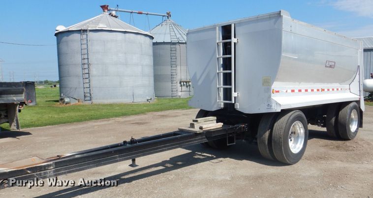image for item DS8159 1993 Cornhusker  end dump pup trailer