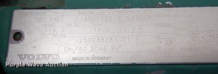 image for item DS8163 2005 Volvo EC210BLC  excavator