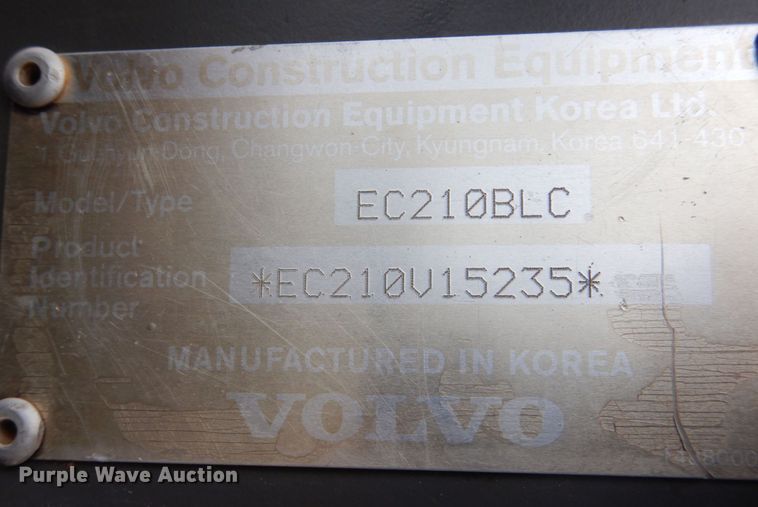 image for item DS8163 2005 Volvo EC210BLC  excavator