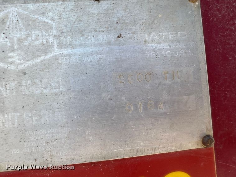 image for item DS8454 2007 Watson 2500TM  drilling rig