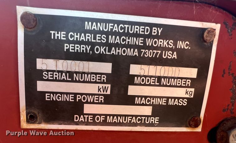 image for item DS8463 2000 Ditch Witch 5110  trencher