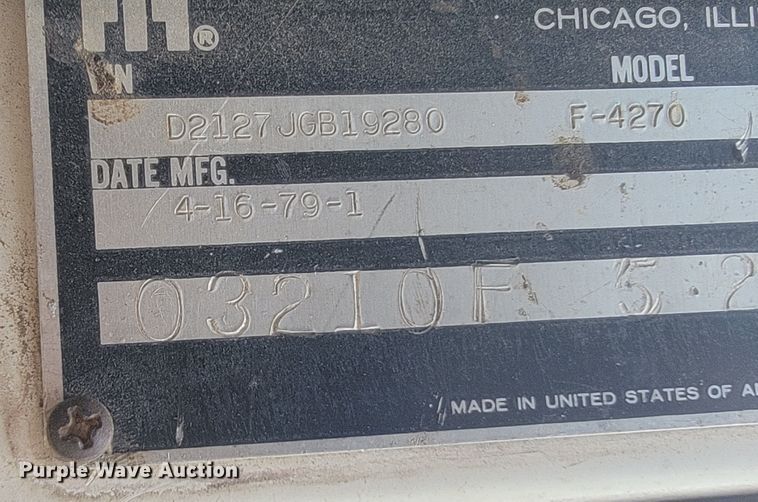 image for item HF9353 1979 International Transtar 4200  dump truck