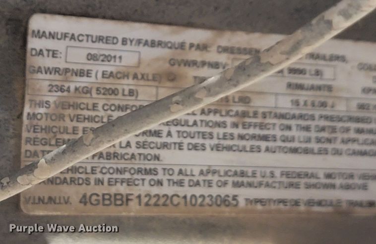 image for item JC9725 2012 DCT  pressure washer trailer