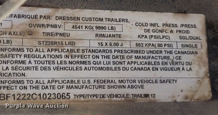 image for item JC9725 2012 DCT  pressure washer trailer