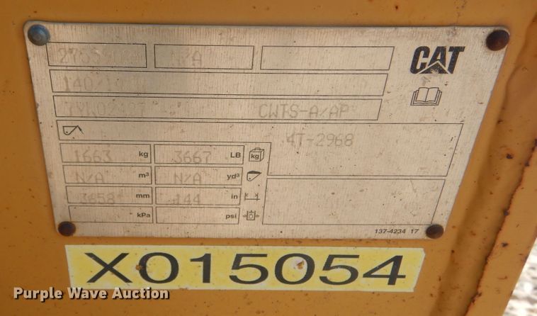 image for item JC9785 Caterpillar  motor grader wing blade