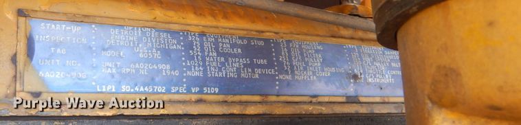 image for item JC9789 1971 Wabco 777  rigid frame motor grader