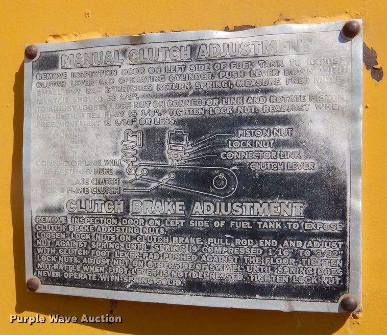 image for item JC9789 1971 Wabco 777  rigid frame motor grader