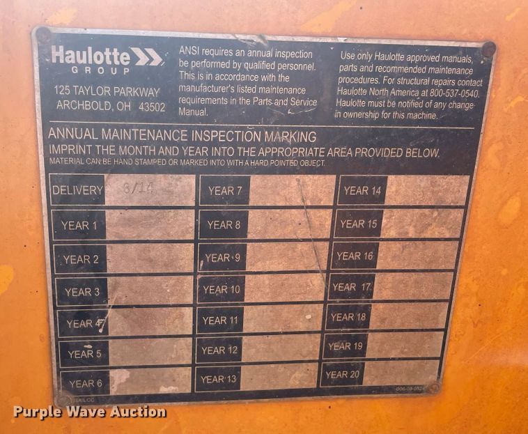 image for item JC9902 2014 Bil-Jax 5533A  boom lift