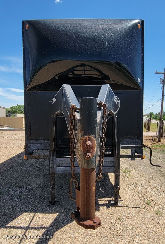 image for item JG9815 2010 Custom Built Gooseneck Trailers  enclosed cargo trailer