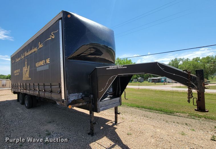 image for item JG9815 2010 Custom Built Gooseneck Trailers  enclosed cargo trailer