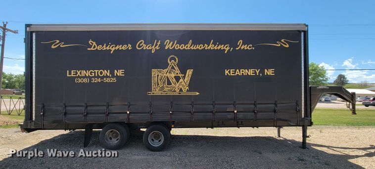 image for item JG9815 2010 Custom Built Gooseneck Trailers  enclosed cargo trailer