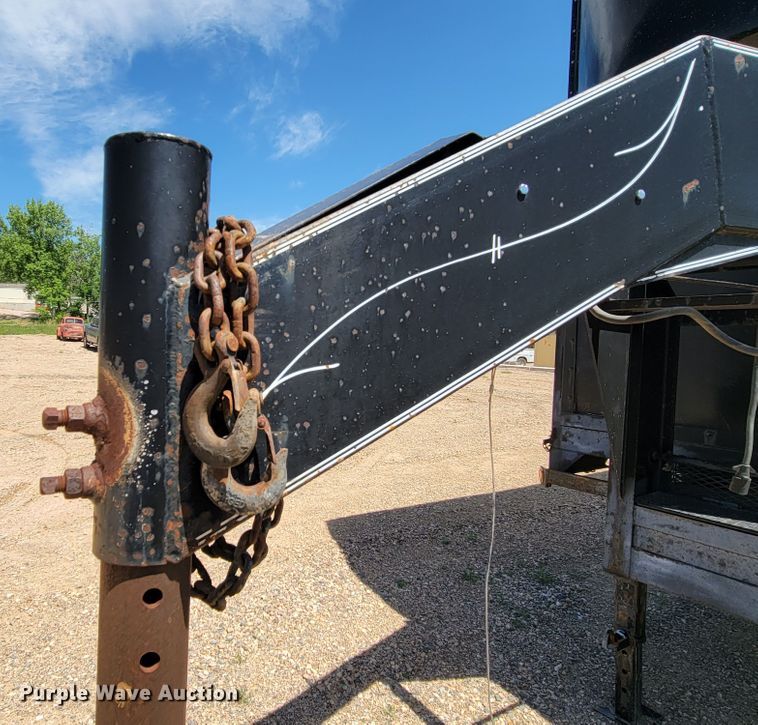 image for item JG9815 2010 Custom Built Gooseneck Trailers  enclosed cargo trailer