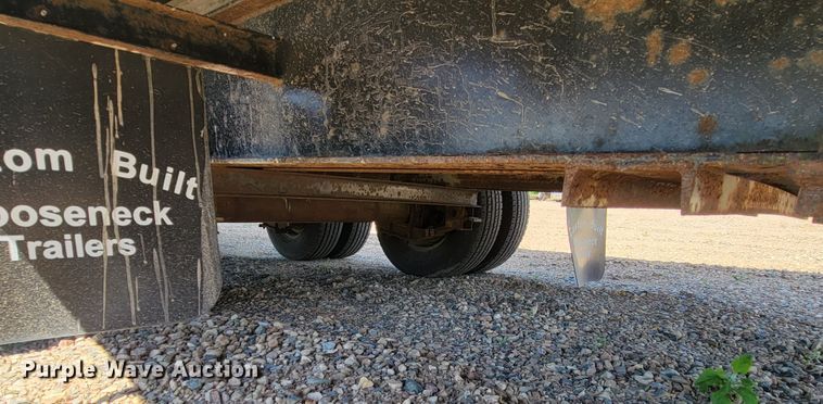 image for item JG9815 2010 Custom Built Gooseneck Trailers  enclosed cargo trailer