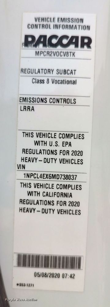 image for item JR9463 2021 Peterbilt 567  dump truck