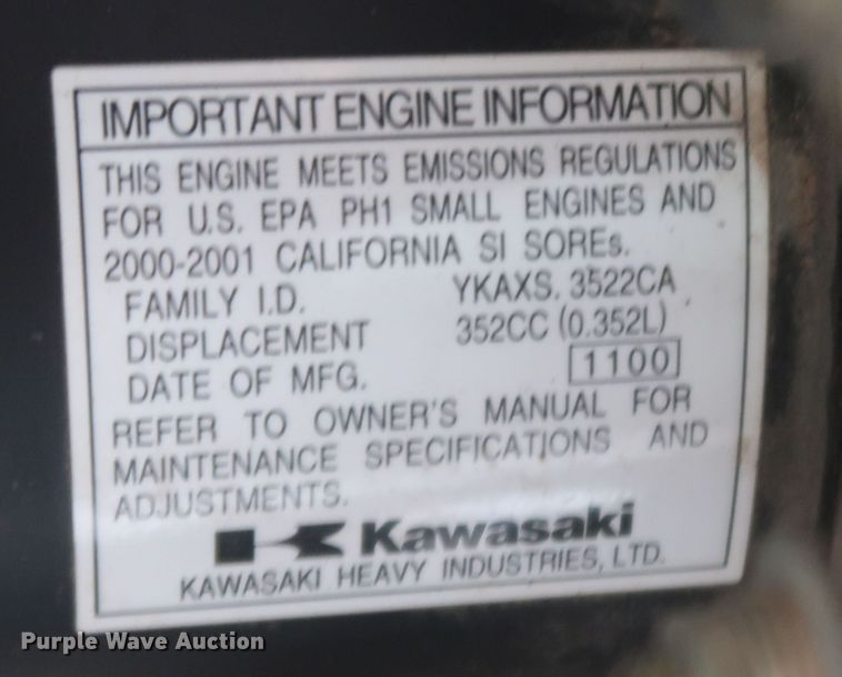image for item JR9465 2001 Club Car Pioneer 1200  utility vehicle with SSI CS8700 inertial profiler profilograph