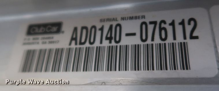 image for item JR9465 2001 Club Car Pioneer 1200  utility vehicle with SSI CS8700 inertial profiler profilograph