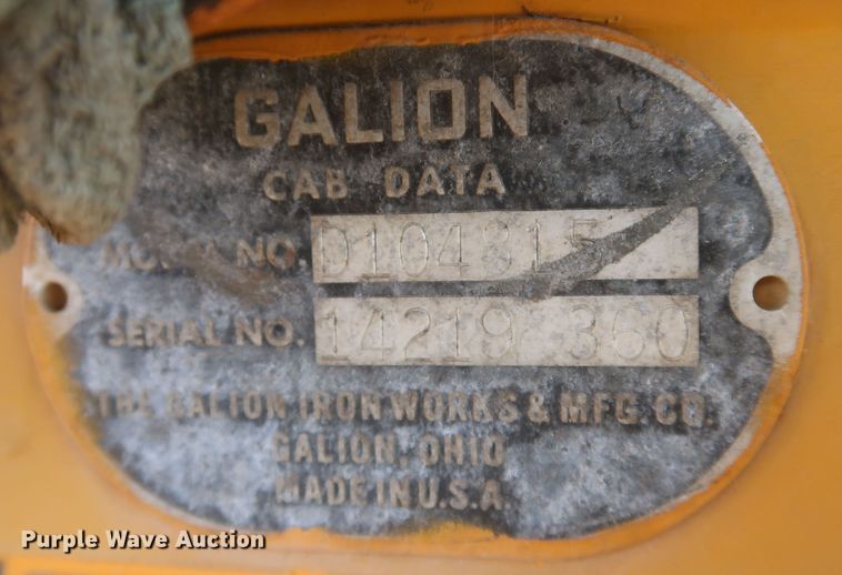 image for item JR9468 1972 Galion T500A  rigid frame motor grader