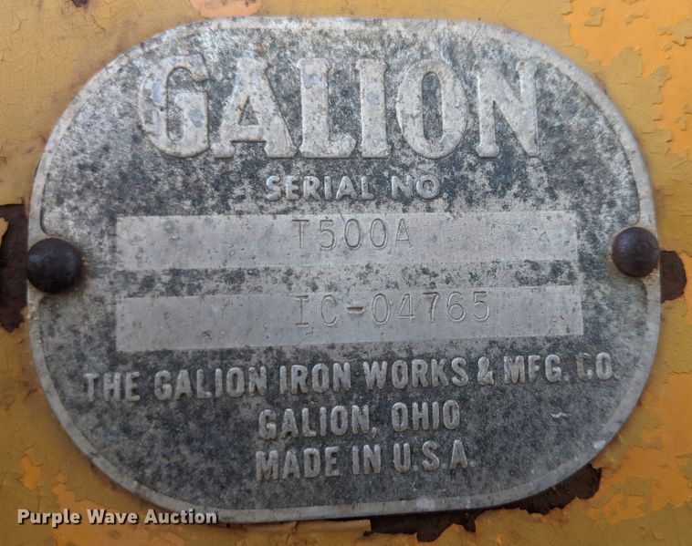 image for item JR9468 1972 Galion T500A  rigid frame motor grader