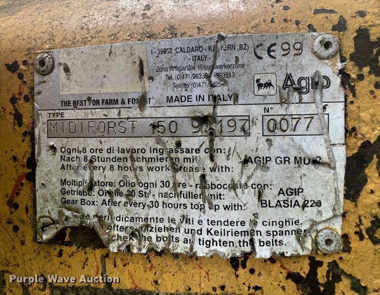 image for item JX9280 Seppi Midifrost 150  Skid steer mulcher