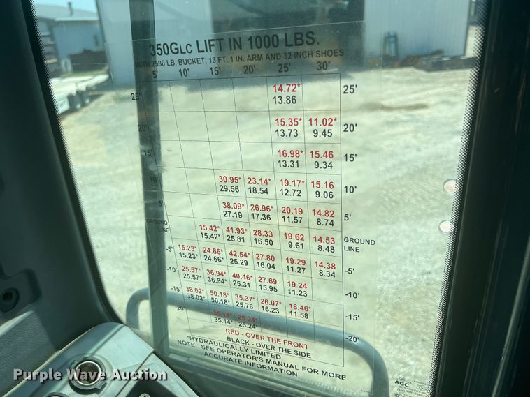 image for item JX9355 2011 John Deere 350G  excavator