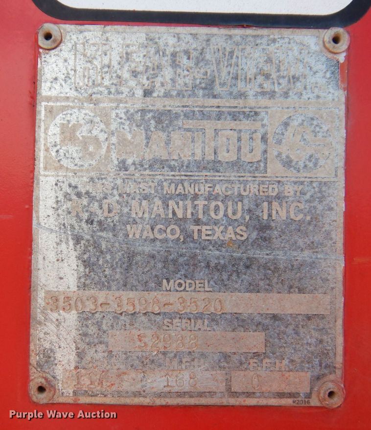 image for item KF9634 1992 Manitou T802 TC-D  forklift
