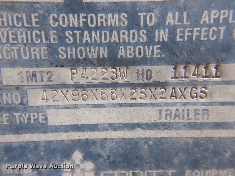 image for item KI9259 1998 Merritt  grain trailer