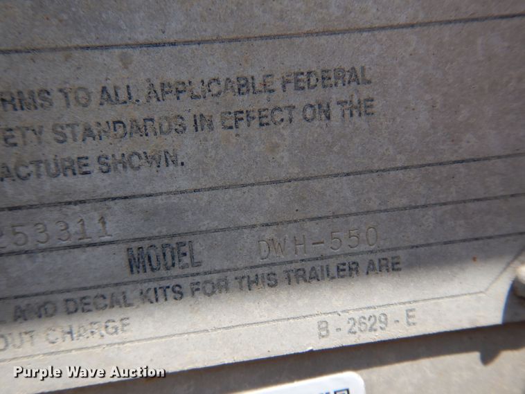 image for item KI9262 2009 Wilson DWH 550  grain trailer