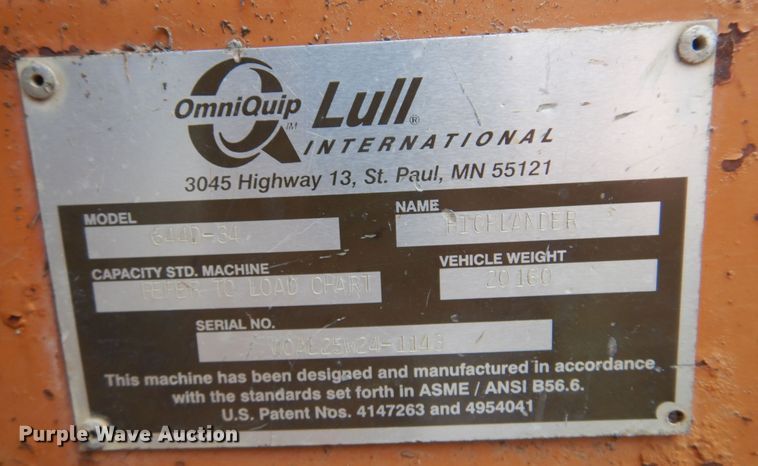 image for item KI9281 2000 Lull 644D  telehandler